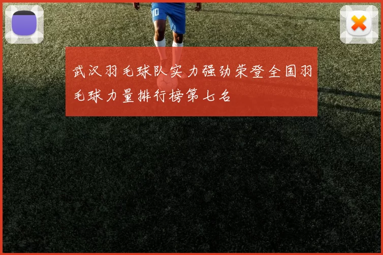 武汉羽毛球队实力强劲荣登全国羽毛球力量排行榜第七名