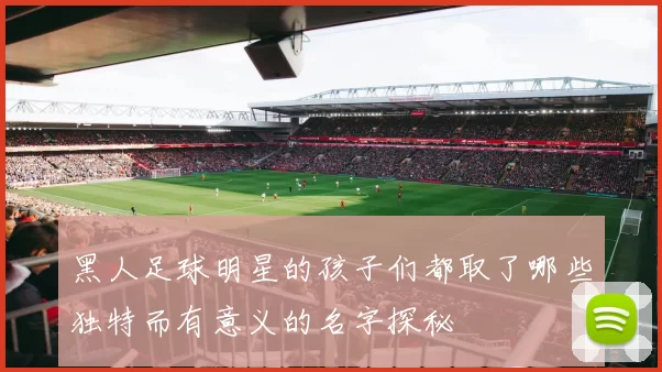 黑人足球明星的孩子们都取了哪些独特而有意义的名字探秘